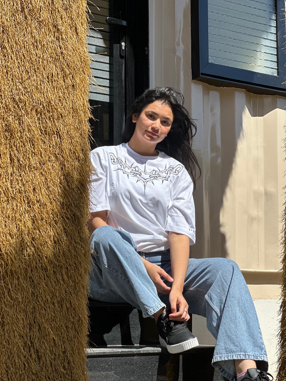 Barbed Edge Oversized Tee