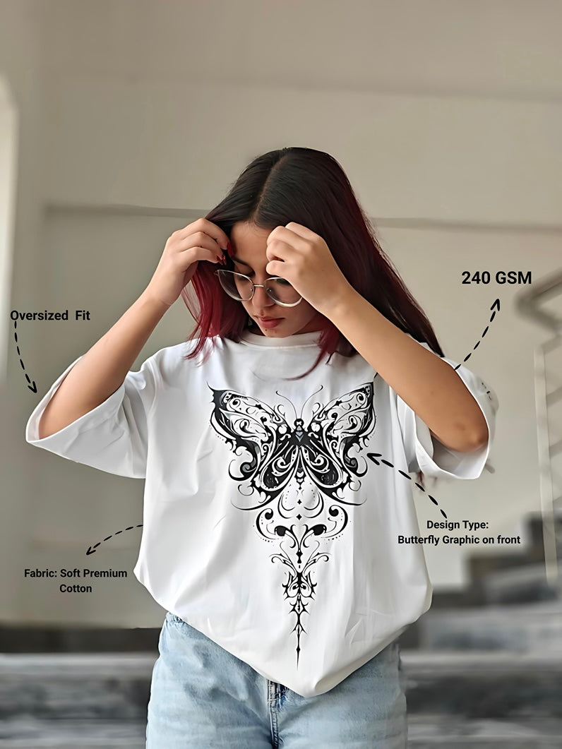 Ethereal Wings Oversized Tee – PRETRATORS