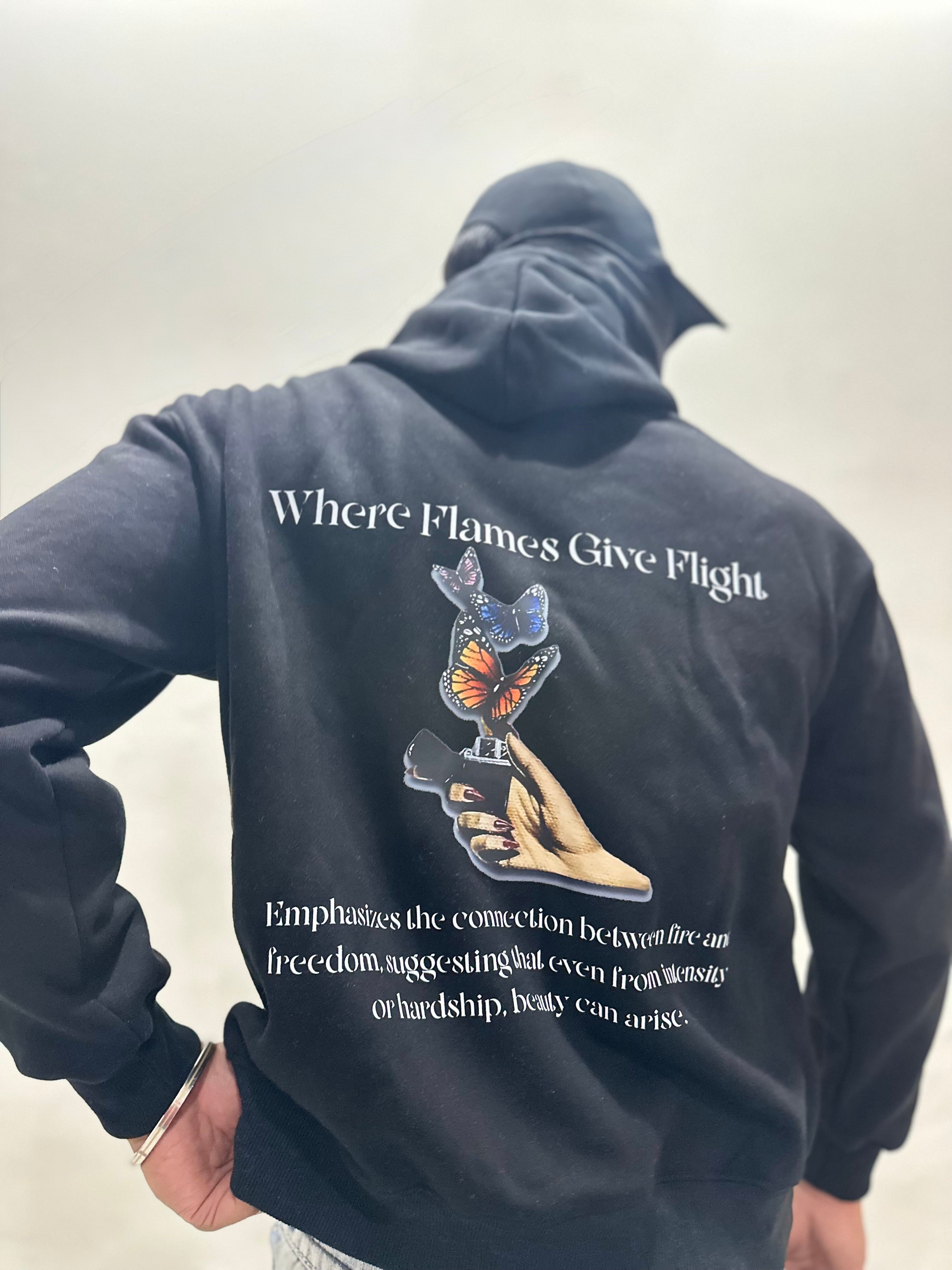 Where Flames Give Flight Hoodie