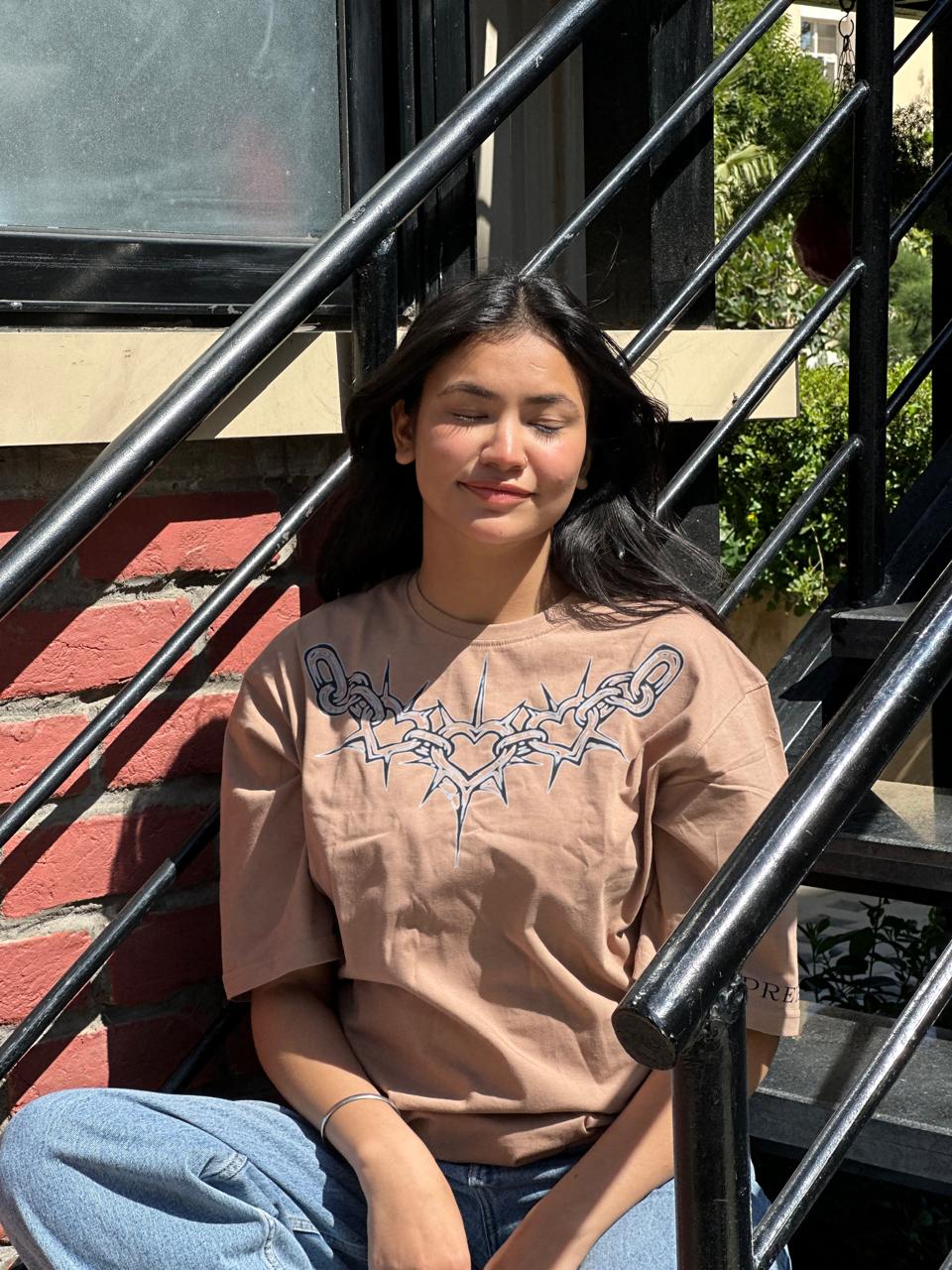 Barbed Edge Oversized Tee