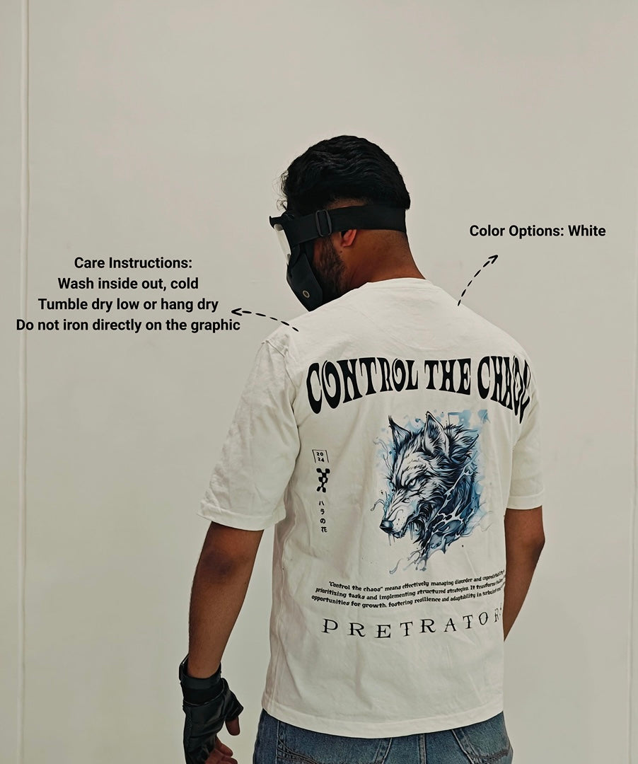 Control The Chaos – Oversized Wolf Tee