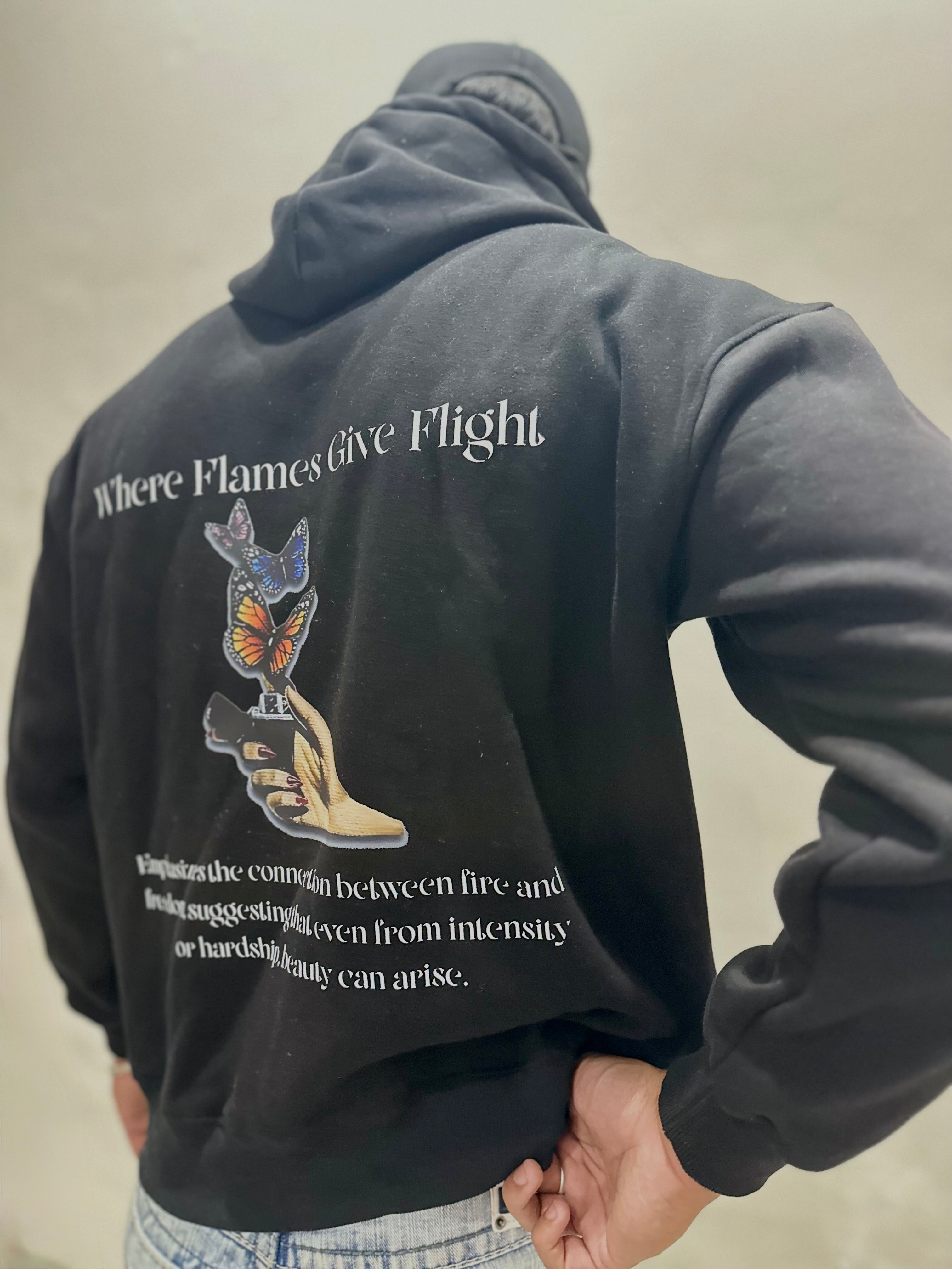 Where Flames Give Flight Hoodie